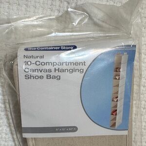 The Container Store Natural Canvas Shoe Organizer